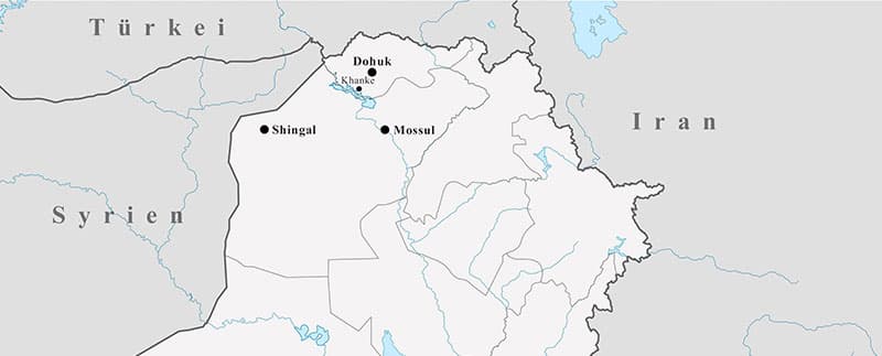 Karte Irak / Nord-Irak
